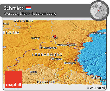 Political Panoramic Map of Schmëtt