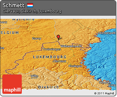 Political Panoramic Map of Schmëtt