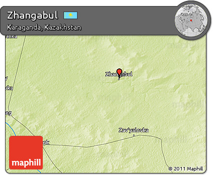 Physical 3D Map of Zhangabul