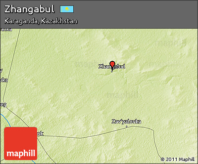 Physical 3D Map of Zhangabul