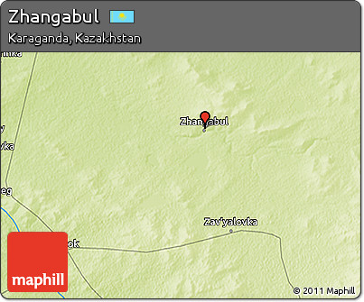 Physical 3D Map of Zhangabul