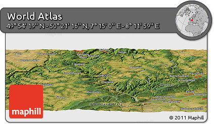 Satellite Panoramic Map of the Area around 50° 7' 47" N, 7° 43' 29" E