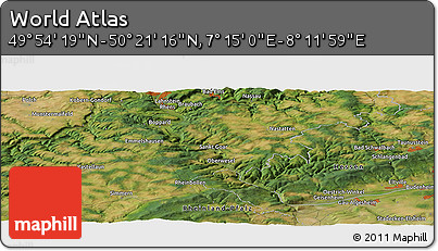Satellite Panoramic Map of the Area around 50° 7' 47" N, 7° 43' 29" E