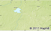 Physical Map of the area around 50° 7' 47" N, 90° 1' 30" W