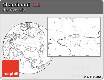 Blank Location Map of Chandmanĭ