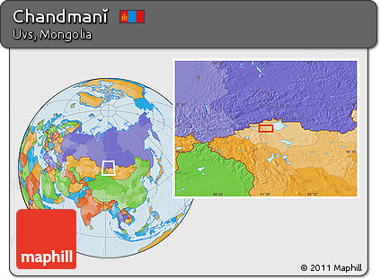 Political Location Map of Chandmanĭ