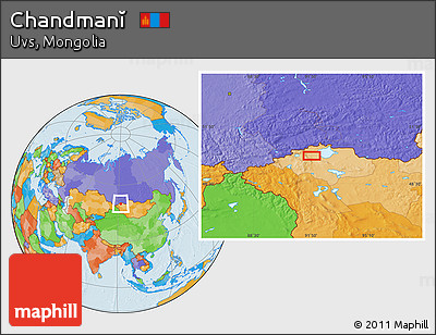 Political Location Map of Chandmanĭ