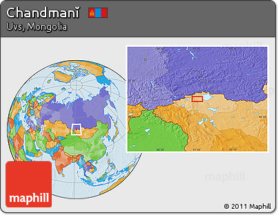 Political Location Map of Chandmanĭ