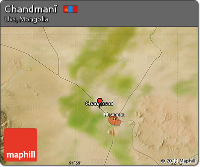 Satellite Map of Chandmanĭ