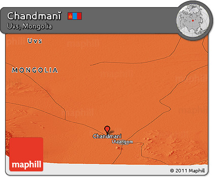 Political Panoramic Map of Chandmanĭ
