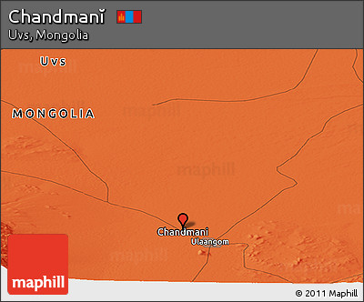 Political Panoramic Map of Chandmanĭ