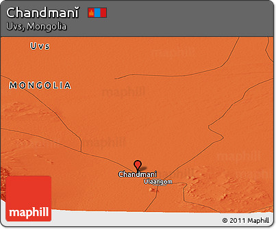 Political Panoramic Map of Chandmanĭ