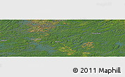 Satellite Panoramic Map of the area around 50° 7' 47" N, 91° 43' 29" W
