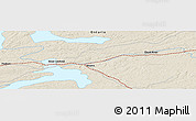 Shaded Relief Panoramic Map of the area around 50° 7' 47" N, 91° 43' 29" W