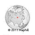 Outline Map of the Area around 50° 7' 47" N, 93° 34' 29" E, rectangular outline