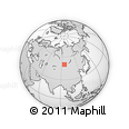 Outline Map of the Area around 50° 7' 47" N, 95° 16' 30" E, rectangular outline