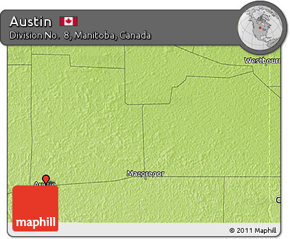 Physical 3D Map of Austin