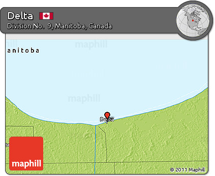 Physical 3D Map of Delta