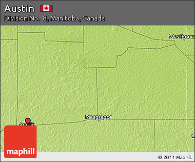 Physical 3D Map of Austin