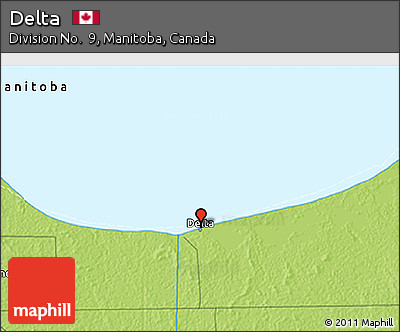 Physical 3D Map of Delta