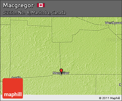 Physical 3D Map of Macgregor