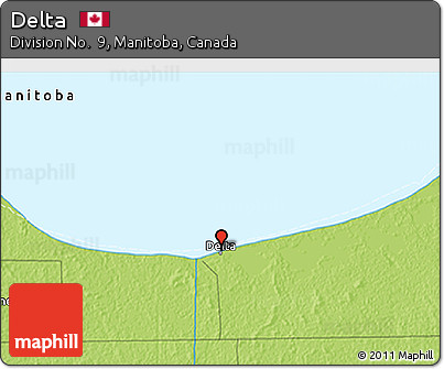 Physical 3D Map of Delta