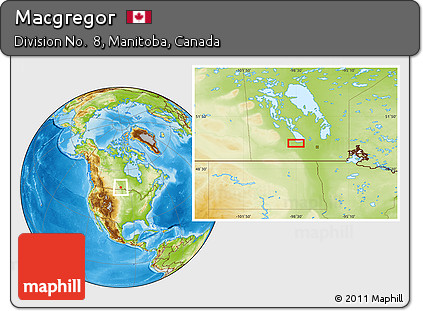 Physical Location Map of Macgregor