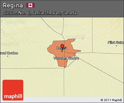 Physical 3D Map of Regina