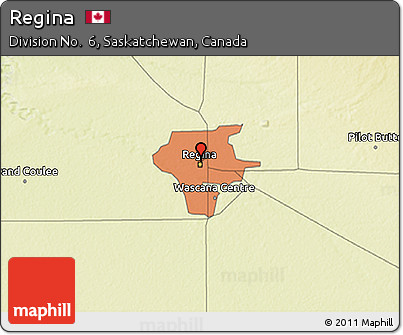 Physical 3D Map of Regina