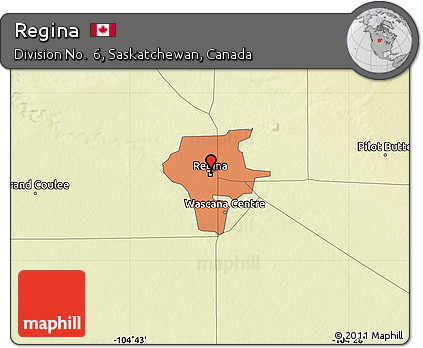 Physical Map of Regina