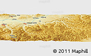Physical Panoramic Map of the area around 50° 31' 50" N, 108° 1' 30" E