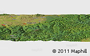 Satellite Panoramic Map of the area around 50° 31' 50" N, 108° 1' 30" E