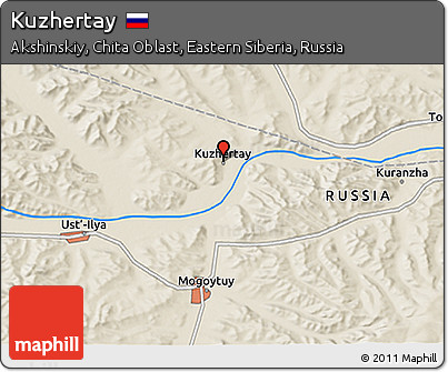 Shaded Relief 3D Map of Kuzhertay