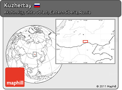Blank Location Map of Kuzhertay