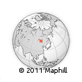 Outline Map of the Area around 50° 31' 50" N, 114° 49' 29" E, rectangular outline