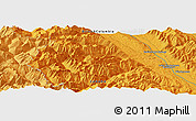 Political Panoramic Map of the area around 50° 31' 50" N, 116° 22' 30" W