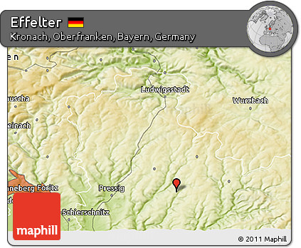 Physical 3D Map of Effelter