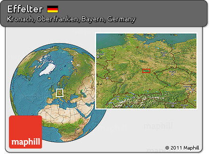 Satellite Location Map of Effelter