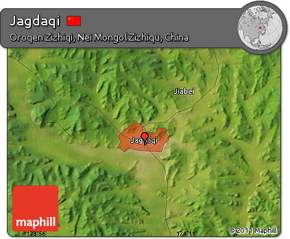Satellite Map of Jagdaqi