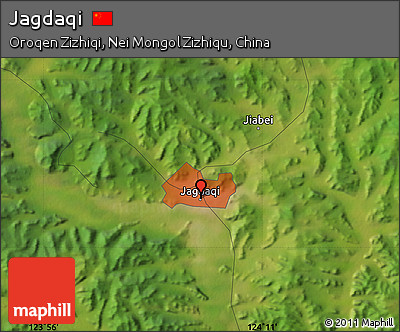 Satellite Map of Jagdaqi