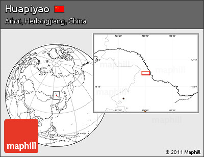 Blank Location Map of Huapiyao
