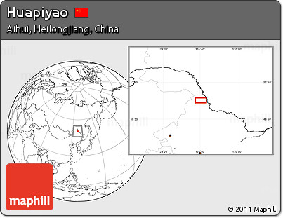 Blank Location Map of Huapiyao