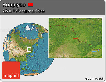 Satellite Location Map of Huapiyao