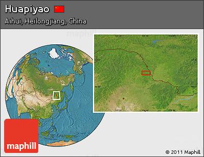 Satellite Location Map of Huapiyao