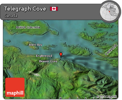 Satellite Map of Telegraph Cove