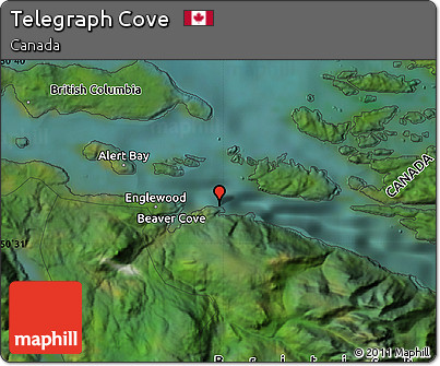 Satellite Map of Telegraph Cove