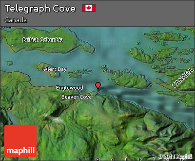 Satellite Map of Telegraph Cove