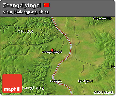 Satellite 3D Map of Zhangdiyingzi