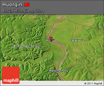 Satellite 3D Map of Huorqin