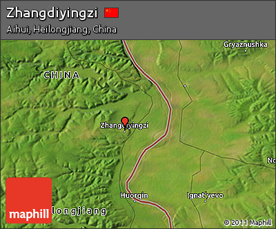 Satellite 3D Map of Zhangdiyingzi
